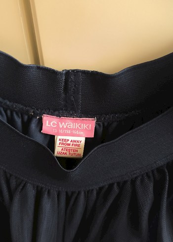 Koyu Mavi Kız Çocuk Fırfırlı Etek - Görsel 2