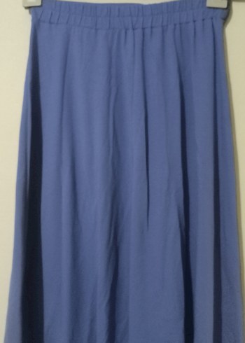 Mavi Uzun Kadın Etek - Görsel 3