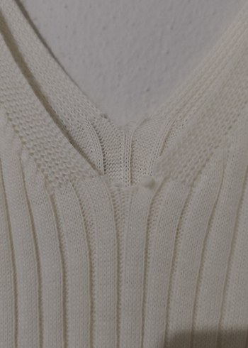 Bej V Yaka Pilili Uzun Elbise - Görsel 3