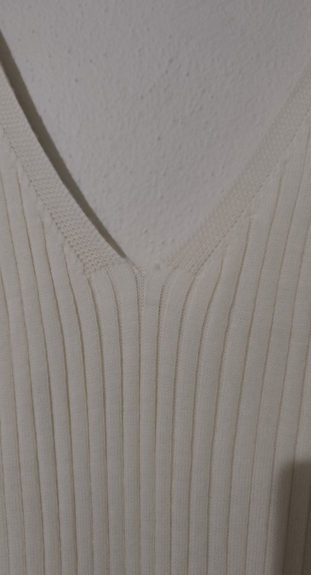 Bej V Yaka Pilili Uzun Elbise - Görsel 2