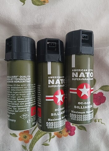 Biber gazı üç tanesi 