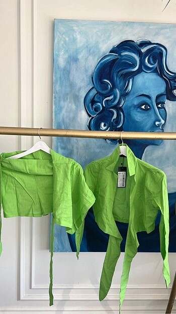 Trendyol & Milla Yeşil takım Trendyol mila şort- üst