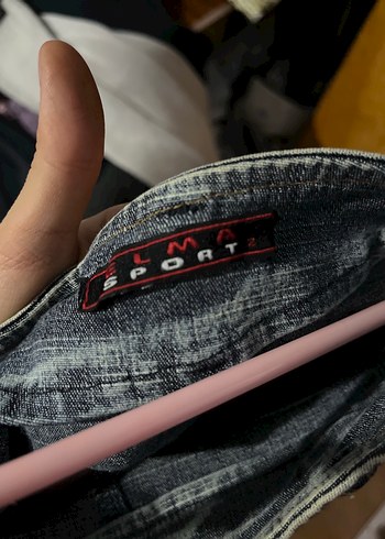 Gri Mavi Hamile Midi Kot Etek - Görsel 4