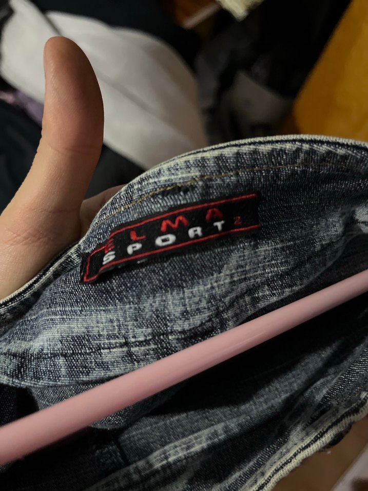 Gri Mavi Hamile Midi Kot Etek - Görsel 4