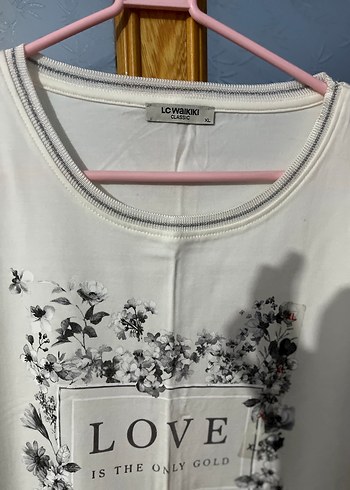 LC Waikiki Beyaz Baskılı Kadın Tişört