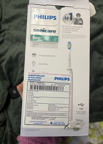  Beden Philips Sonicare 1100 Elektrikli Diş Fırçası
