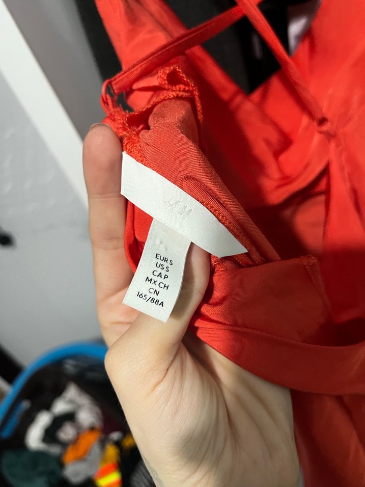 Parlak Kırmızı Midi İnce Askılı Elbise - Görsel 4