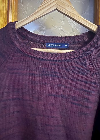 Bordo Erkek Triko Kazak - Görsel 2