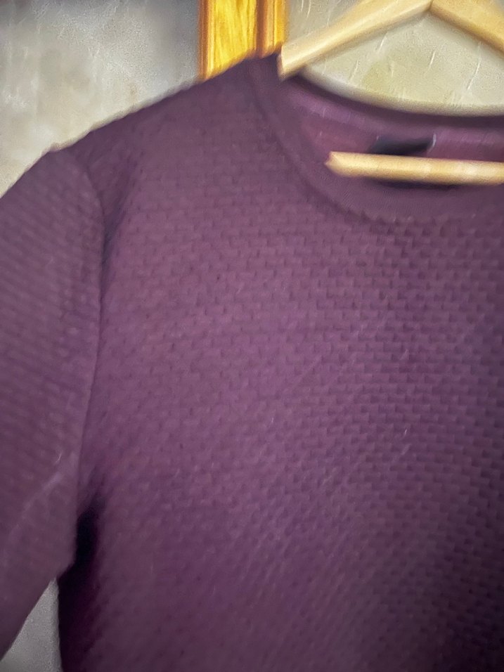 Bordo Erkek Triko Kazak - Görsel 5