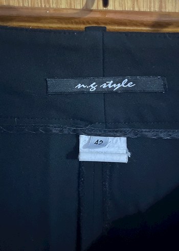 Siyah Kadın Midi Kumaş Pantolon - Görsel 2