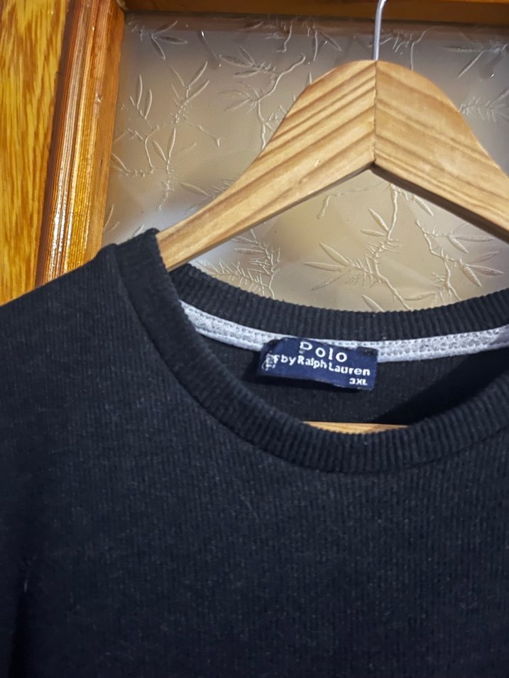 Siyah Erkek Sweatshirt, Bisiklet Yaka, Rahat Kesim - Görsel 3