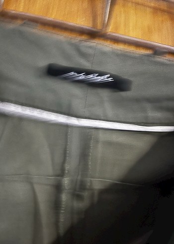 Gri Kemerli Rahat Kesim Kadın Pantolon - Görsel 4