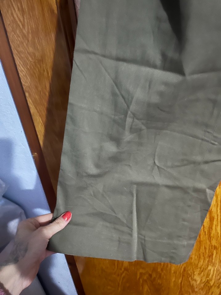 Gri Kemerli Rahat Kesim Kadın Pantolon - Görsel 5