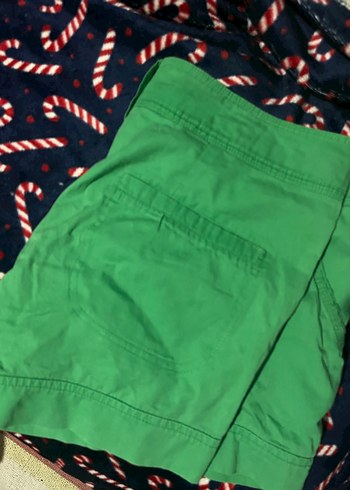 Düğmeli Yeşil Kadın Kumaş Pantolon - Görsel 6