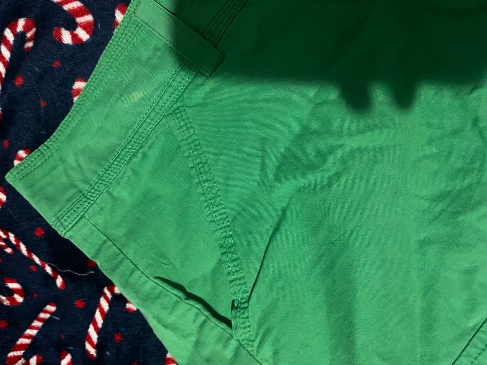 Düğmeli Yeşil Kadın Kumaş Pantolon - Görsel 5