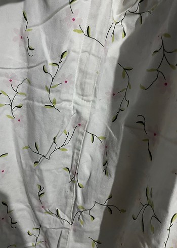 Nakışlı Beyaz Midi Hamile Etek - Görsel 3