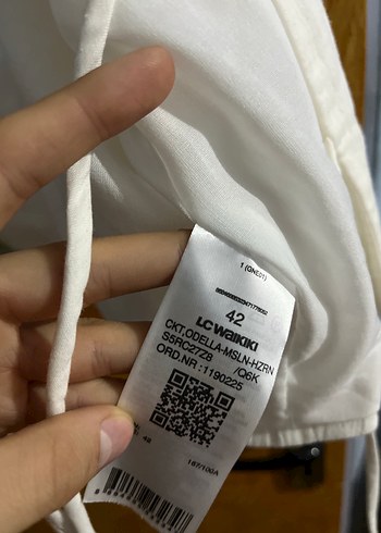 LC Waikiki Düğmeli Keten Beyaz Kadın Yelek