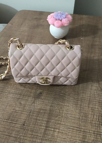 Zincir Detaylı Bej Kadın Çanta - Görsel 3