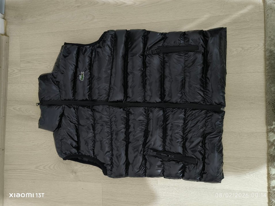 Siyah Kemerli Erkek Şişme Yelek Lacoste - Görsel 3