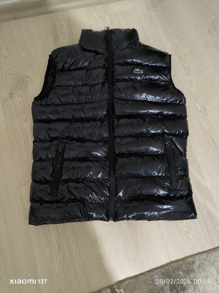 Siyah Kemerli Erkek Şişme Yelek Lacoste - Görsel 5