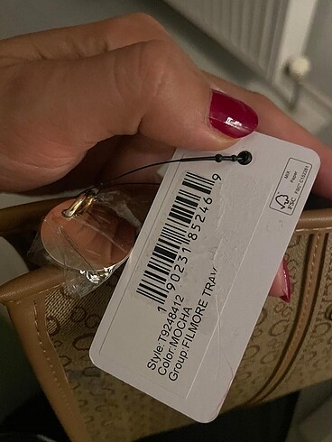  Beden kahverengi Renk Guess marka portföy