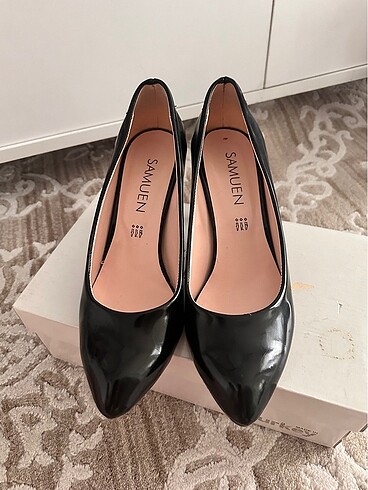39 no siyah stiletto abiye ayakkabı