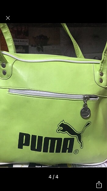  Beden yeşil Renk Puma çanta