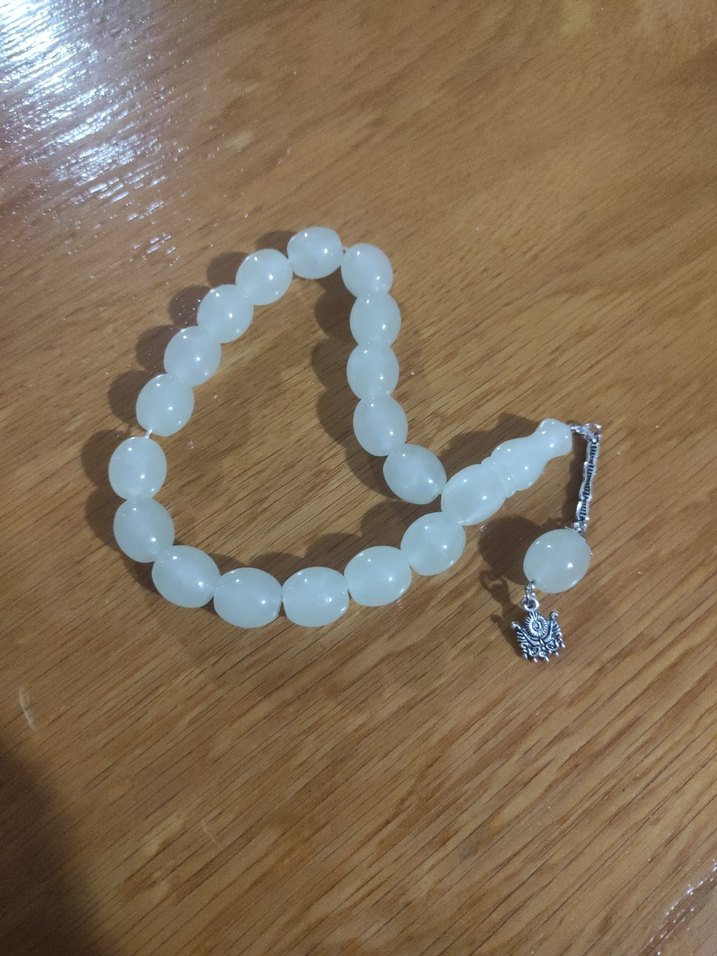 Koyu Yeşil Erkek Tesbih  fosforlu - Görsel 3