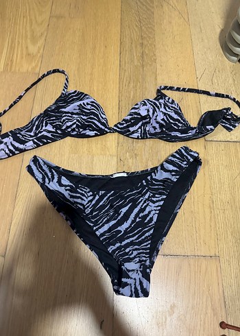 Zebra Desenli Kadın Bikini
