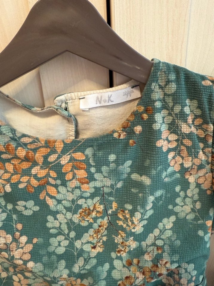 N&K kalitesi Uzun Kollu Fırfırlı Bohem Kız Elbisesi - Görsel 4