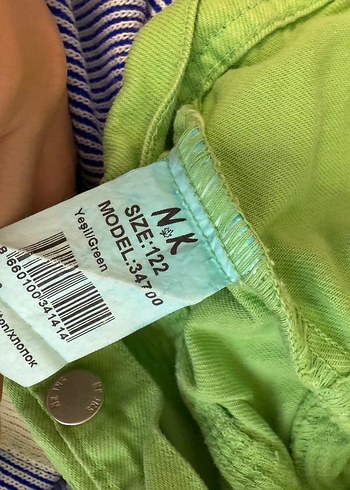 N&K Kids kalitesi  Yeşil Kız Çocuk Düğmeli Ceket - Görsel 3