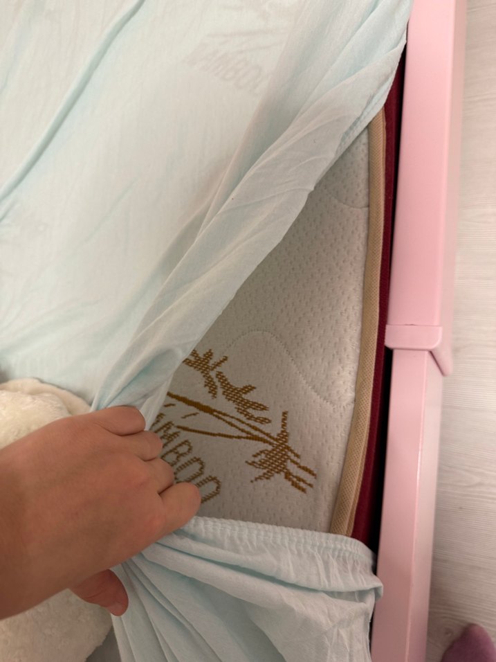 Pastel Pembe İkea Busunge Uzuyabilen  Çocuk yatağı Karyolası - Görsel 4