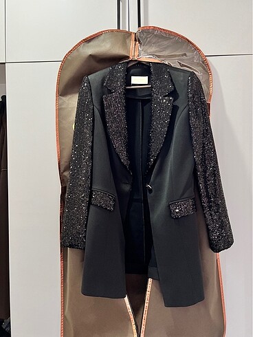 ESER payetli blazer ceket takım - Görsel 7