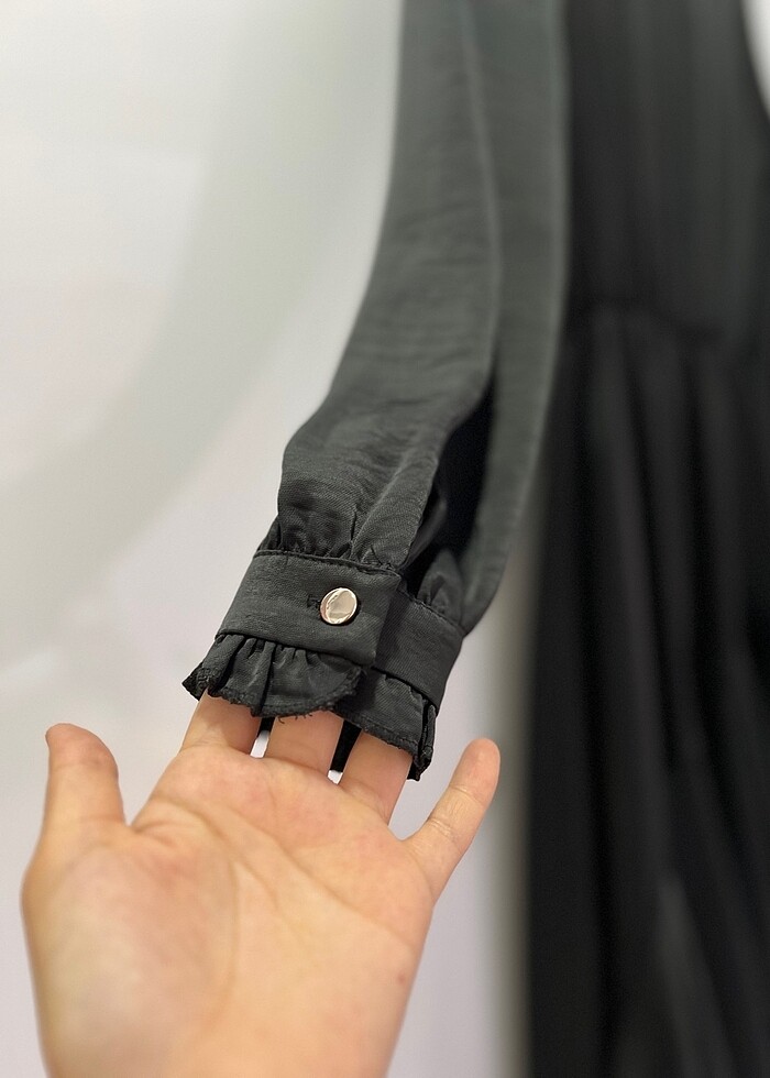 Özel gün siyah tesettür elbise - Görsel 2