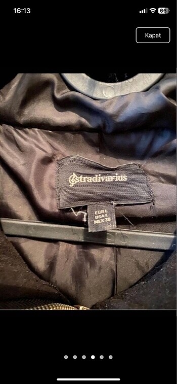 m Beden siyah Renk Stradivarius ceket