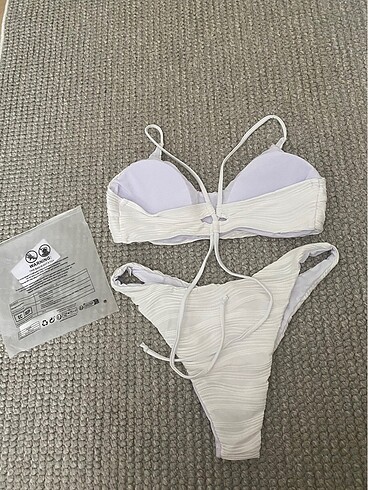 xl Beden beyaz Renk Shein beyaz bikini takımı