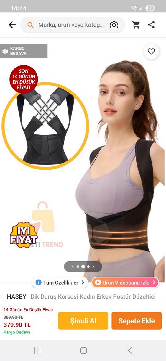 dik duruş korsesi - Görsel 2