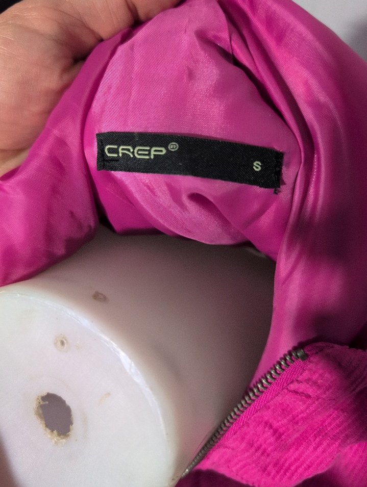 Pembe Kapüşonlu Fermuarlı Kadın Ceket - Görsel 2