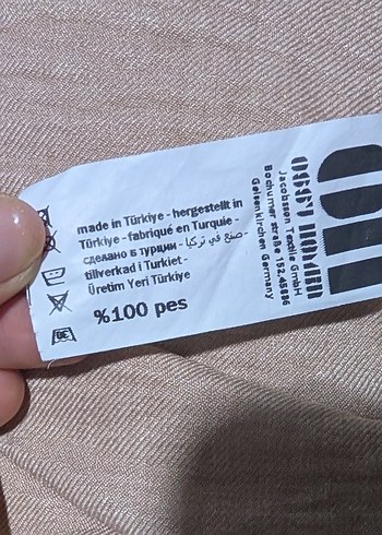 Bej Keten Düğmeli Kısa Kollu Gömlek - Görsel 3