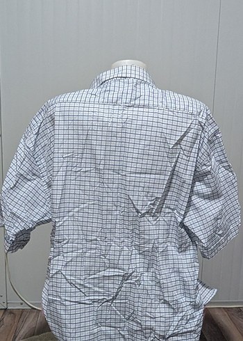 Mavi Kareli Kısa Kollu Erkek Gömlek - Görsel 2