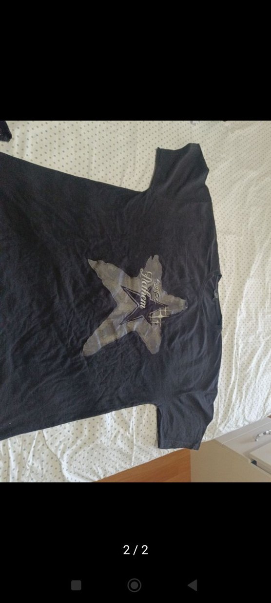 Siyah Baskılı Unisex Tişört - Görsel 2