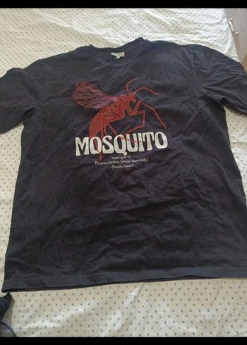 Diğer Siyah Mosquito Baskılı Unisex Tişört