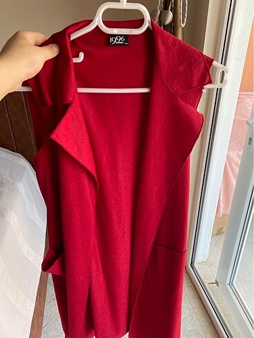 34 Beden kırmızı Renk Hırka Kırmızı