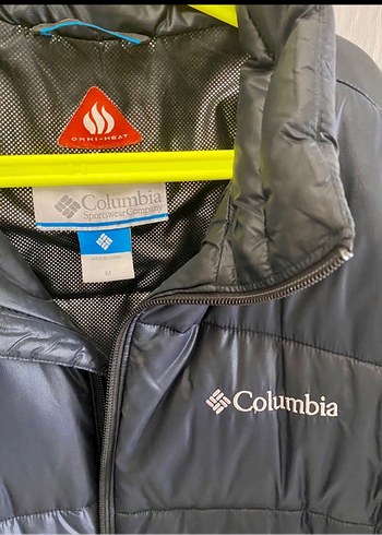m Beden Columbia Erkek Mavi Fermuarlı Mont