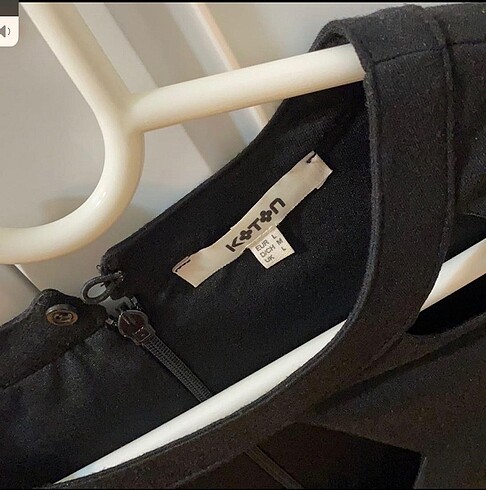 Koton siyah elbise - Görsel 3