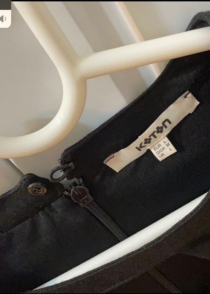 Koton siyah elbise - Görsel 3