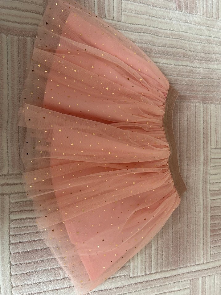 Simli Pembe Kız Çocuk Etek - Görsel 2