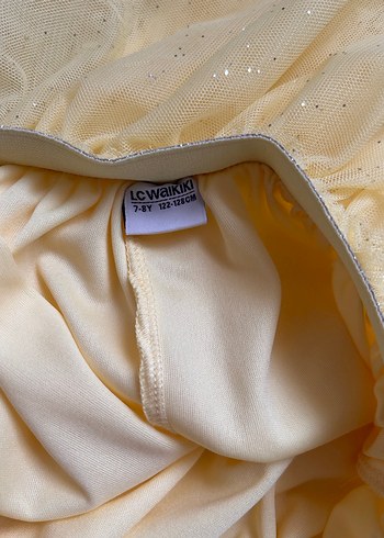 Sarı Renkli Kız Çocuk Elbise - Görsel 5