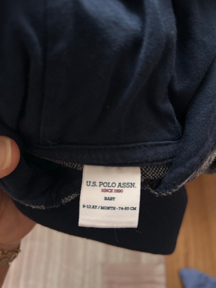 Erkek Bebek Kapüşonlu Ekose 3lü Takım - Görsel 2