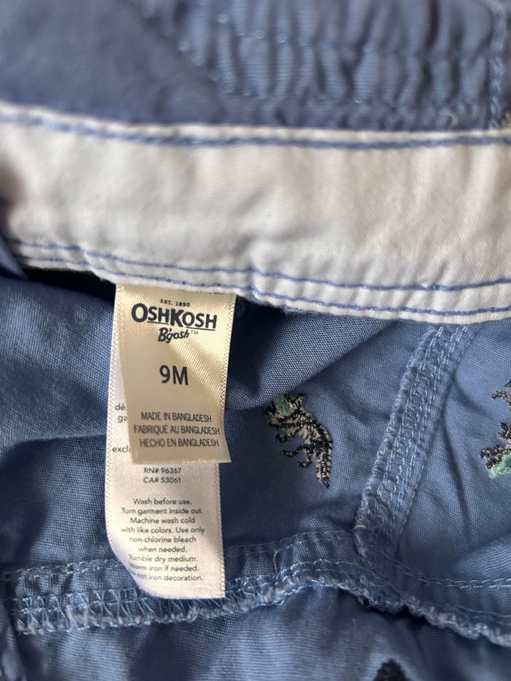 Erkek Çocuk Mavi Kot Şort Salopet - Görsel 3